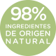 98% ingredientes de origen natural